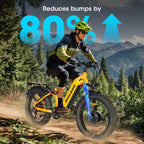 PHILODO Falcon 60V 32AH Off-Road Electric Bike 45MPH - 5000W Peak Dual Motor Hunting Ebike, Fat Tire Full Suspension Dirt Bike for Adults, Long Range Snow/Sand Electric Bicycle