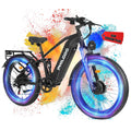 PHILODO Falcon 60V 32AH Off-Road Electric Bike 45MPH - 5000W Peak Dual Motor Hunting Ebike, Fat Tire Full Suspension Dirt Bike for Adults, Long Range Snow/Sand Electric Bicycle
