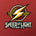 Logo of Speed of Light Hobbies with a yellow lightning bolt on a red background