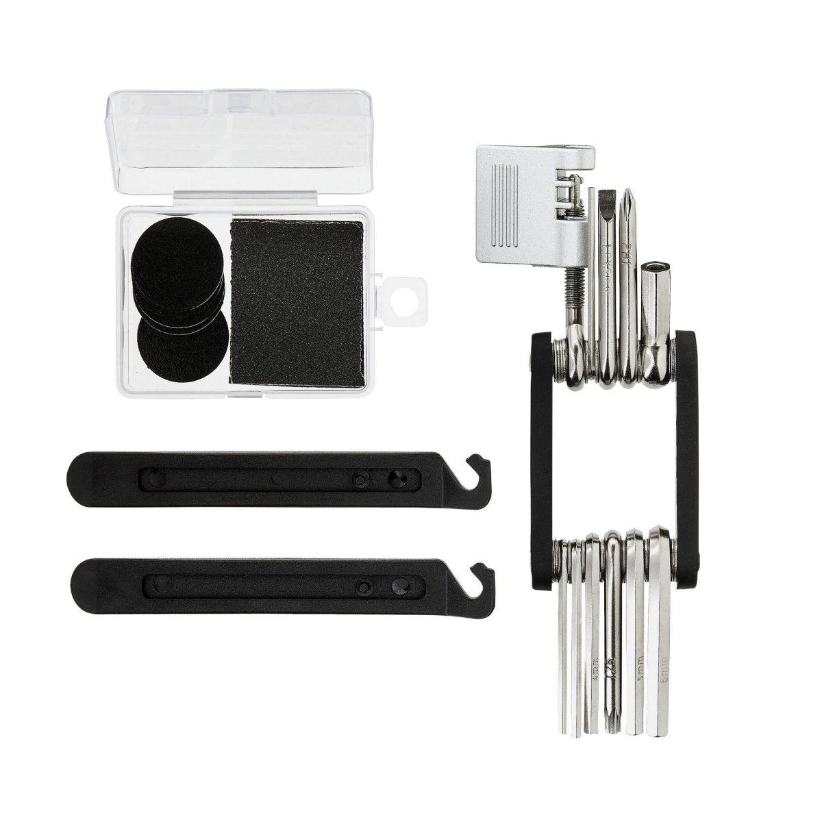 Bike Repair Kit with Seat Bag – 11 - in - 1 Multi - Tool, Tire Levers, Patches & Chain Tool, Lightweight and Portable - Speed of Light Hobbies