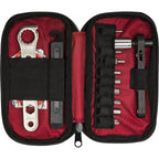 Compact Bike Tool Kit with Dual - Sided Ratchet, 25 - Piece Set with Patch Kit, Tire Levers & Carry Pouch - Speed of Light Hobbies