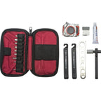 Compact Bike Tool Kit with Dual - Sided Ratchet, 25 - Piece Set with Patch Kit, Tire Levers & Carry Pouch - Speed of Light Hobbies