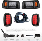 Dr.Acces Club Car DS LED Light with Deluxe harness and Upgrade Headlight Power Kits | with Turn Signals, Hazard Flasher, Horn and Brake for Club Car DS Gas & Electric Golf carts (1993 & up) - Speed of Light Hobbies