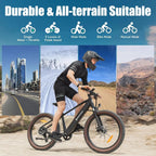 Luckeep C26 Electric Bike for Adult 1500W Peak, 28 MPH15AH 72 Miles, 26Fat Tire Electric Mountain Bike with Hydraulic Suspension - Speed of Light Hobbies
