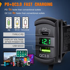 Nilight 3 Gang Rocker Switch Panel Blue Backlit with PD Type C and USB Charger Voltmeter Waterproof 12V 24V DC Rocker Switch with Night Glow Stickers for Car Trucks Boats RVs,2 Years Warranty,Blue/Box - Speed of Light Hobbies