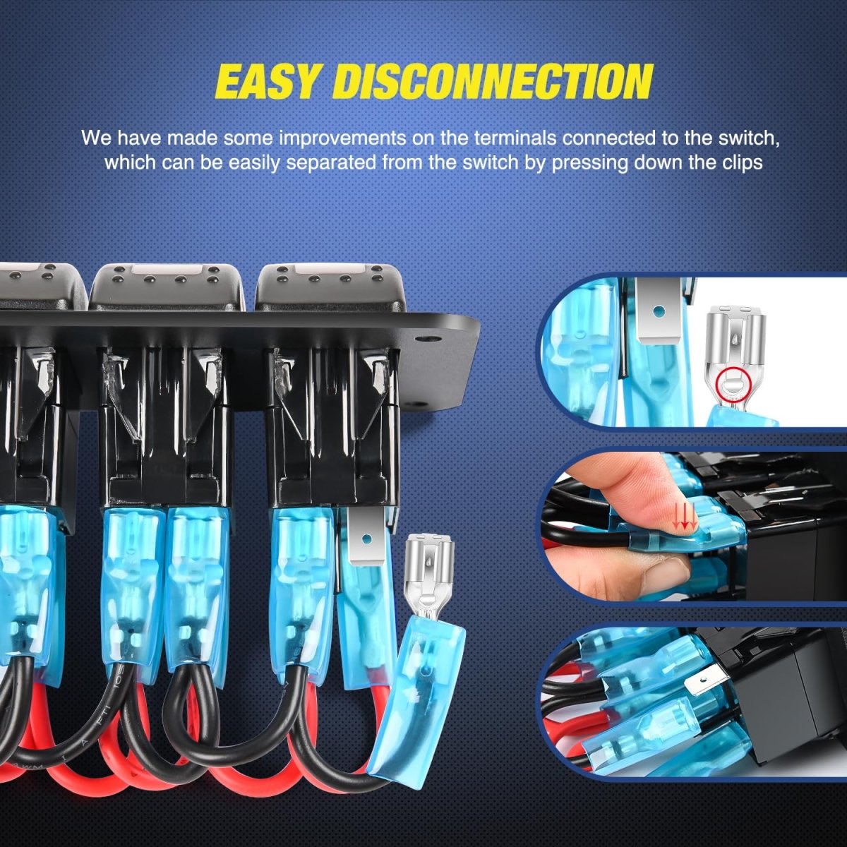 Nilight 3 Gang Rocker Switch Panel Blue Backlit with PD Type C and USB Charger Voltmeter Waterproof 12V 24V DC Rocker Switch with Night Glow Stickers for Car Trucks Boats RVs,2 Years Warranty,Blue/Box - Speed of Light Hobbies