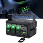 Nilight 3 Gang Rocker Switch Panel Blue Backlit with PD Type C and USB Charger Voltmeter Waterproof 12V 24V DC Rocker Switch with Night Glow Stickers for Car Trucks Boats RVs,2 Years Warranty,Blue/Box - Speed of Light Hobbies