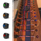 Nilight 5PCS Waterproof Round Rocker Switch w/Wiring Harness Switches Holder 12V 24V Blue LED Lighted On Off Toggle Shell SPST 3Pin for Switch Panel Car RV Trucks Marine Boats - Speed of Light Hobbies