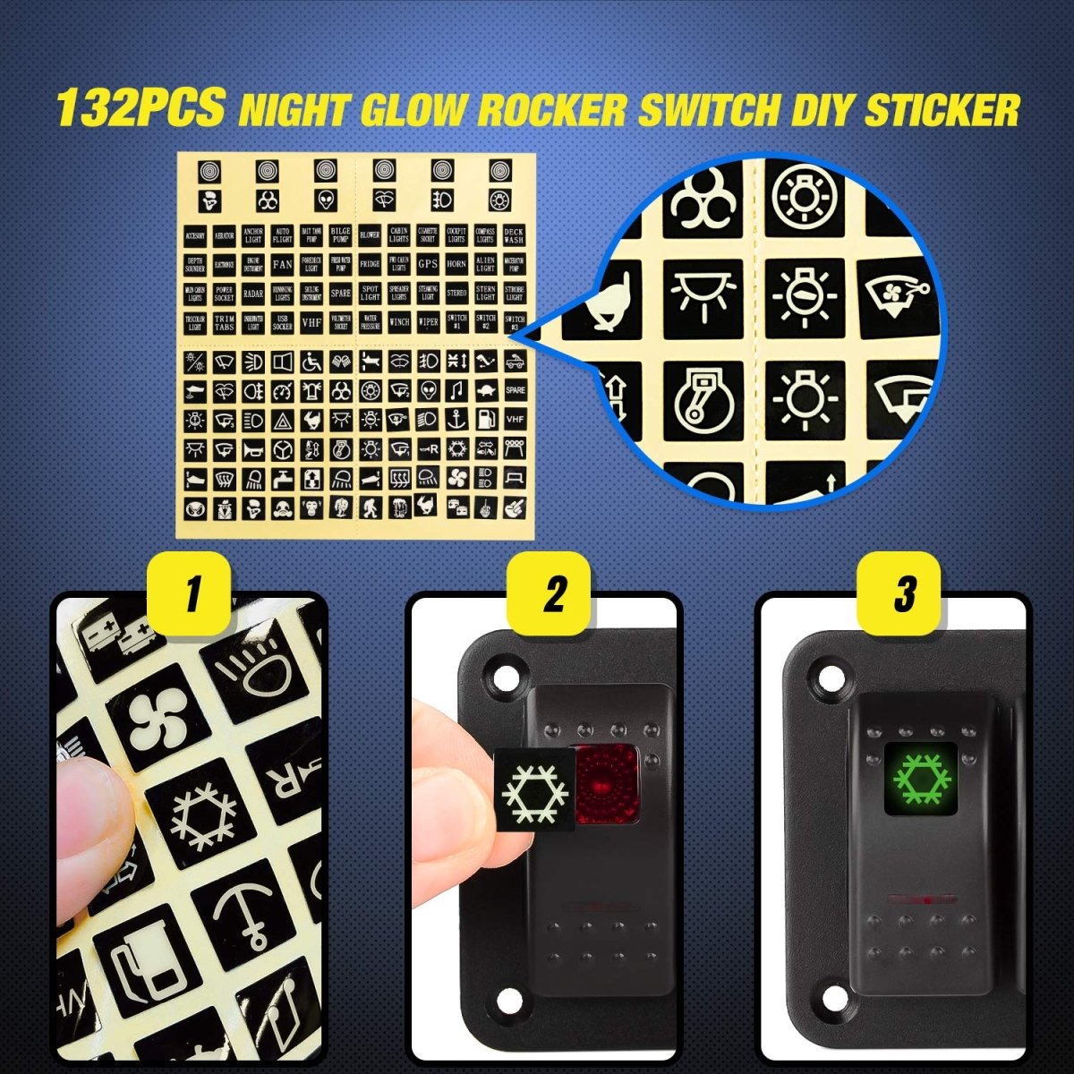 Nilight 90106B 2 Gang Rocker Switch Panel 5 Pin On Off Pre - Wired Rocker Switch Aluminum Panel Waterproof Switche Panel for 12V/24V Automotive Cars Marine Boats ATVs Trailers,2 Years Warranty , Blue - Speed of Light Hobbies