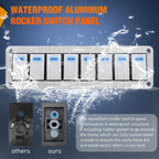 Nilight 90106B 2 Gang Rocker Switch Panel 5 Pin On Off Pre - Wired Rocker Switch Aluminum Panel Waterproof Switche Panel for 12V/24V Automotive Cars Marine Boats ATVs Trailers,2 Years Warranty , Blue - Speed of Light Hobbies