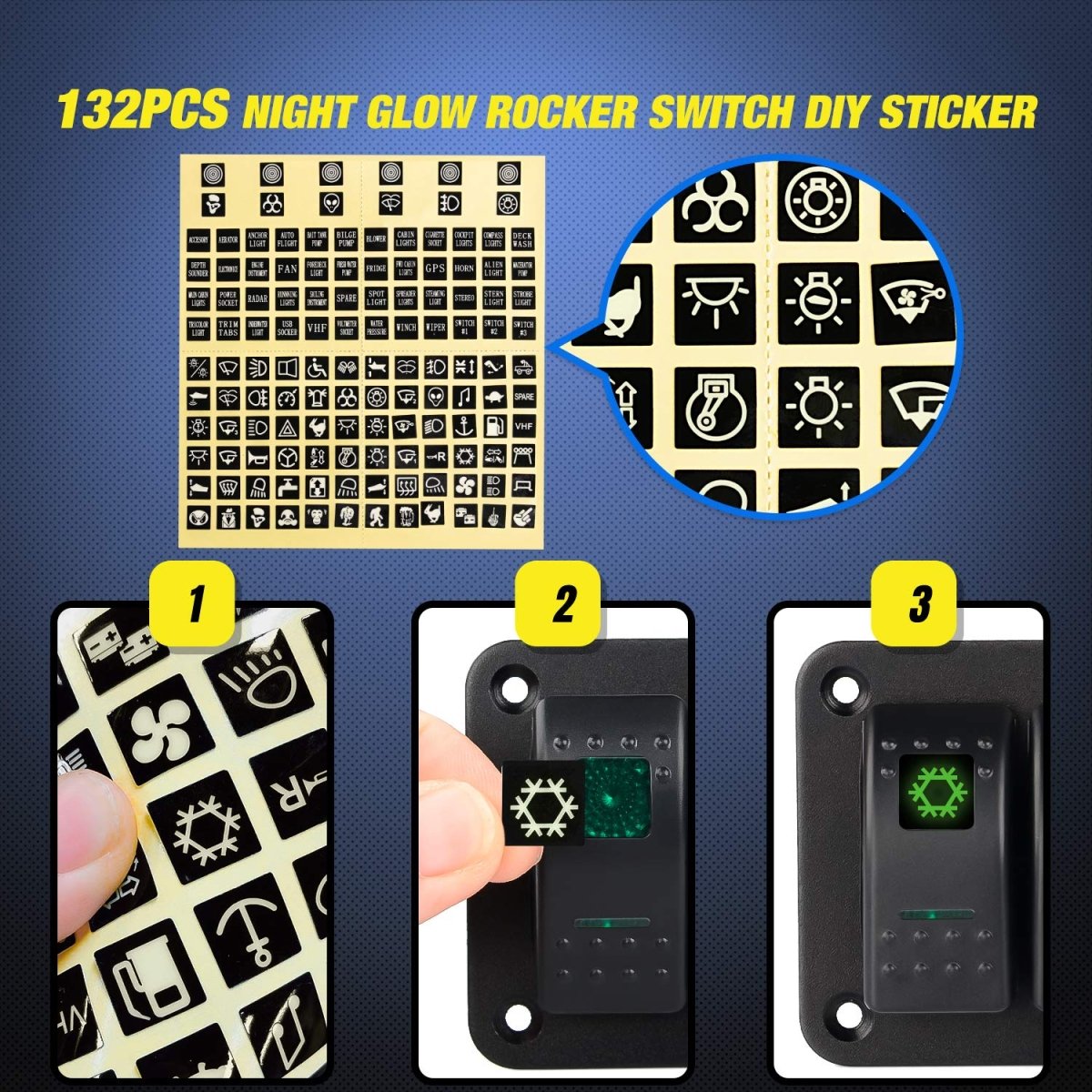 Nilight 90106B 2 Gang Rocker Switch Panel 5 Pin On Off Pre - Wired Rocker Switch Aluminum Panel Waterproof Switche Panel for 12V/24V Automotive Cars Marine Boats ATVs Trailers,2 Years Warranty , Blue - Speed of Light Hobbies