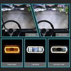 NOKINS Deluxe Plus LED Light Kit Fit Club Car DS 1993 - UP Gas And Electric Golf Cart 20A DC Converter USB Charging Socket Low/High Beam DRL Delay Relay Brake Switch - Speed of Light Hobbies