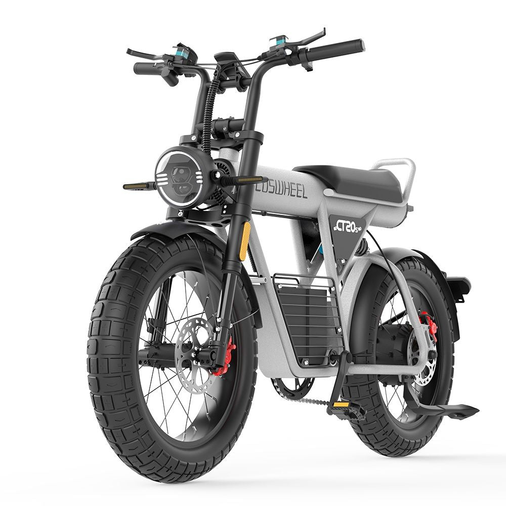 Off - road e - bike Equipped with super motor 1500W 60V27.5AH lithium battery 20"*5.0 fat tires Specially suitable for touring, sand, snow, mountains and other adventurous places. - Speed of Light Hobbies