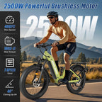 PHILODO Falcon | Peak 5000W/2500W Electric - Bike for Adults | Single/Dual - Motor - Ebike 45MPH - Hunting - Ebike, 60V 32AH Long Range Dirtbike, 26"/24" Fat - Tire - Electric - Bicycle, Full Suspension for Off - Road Snow Sand - Speed of Light Hobbies