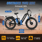 PHILODO Falcon | Peak 5000W/2500W Electric - Bike for Adults | Single/Dual - Motor - Ebike 45MPH - Hunting - Ebike, 60V 32AH Long Range Dirtbike, 26"/24" Fat - Tire - Electric - Bicycle, Full Suspension for Off - Road Snow Sand - Speed of Light Hobbies