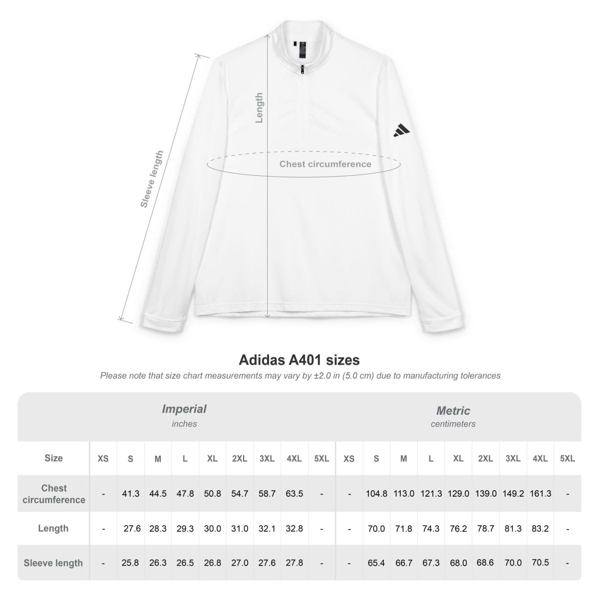 Quarter - Zip Pullover - Branded Adidas for Fall and Spring Evening Rides - Speed of Light Hobbies