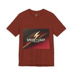 Speed of Light Hobbies Tee, Unisex Graphic T-Shirt, Cool Casual Wear, Gift for Hobbyists, Fun Everyday Style - Speed of Light Hobbies