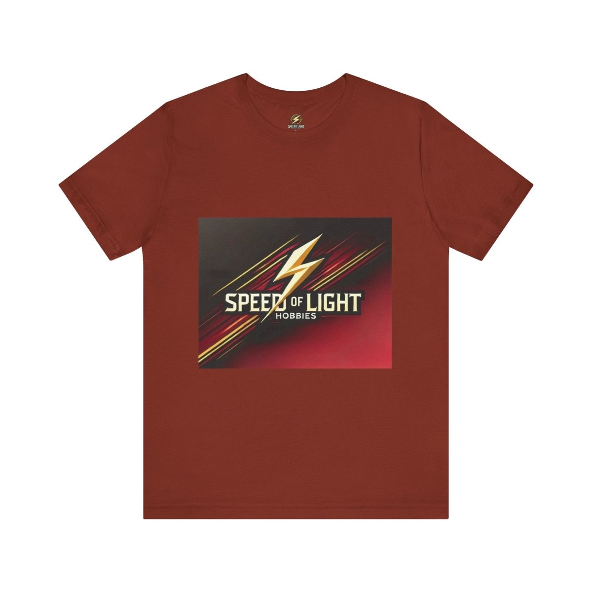 Speed of Light Hobbies Tee, Unisex Graphic T-Shirt, Cool Casual Wear, Gift for Hobbyists, Fun Everyday Style - Speed of Light Hobbies