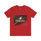 Speed of Light Hobbies Tee, Unisex Graphic T-Shirt, Cool Casual Wear, Gift for Hobbyists, Fun Everyday Style - Speed of Light Hobbies