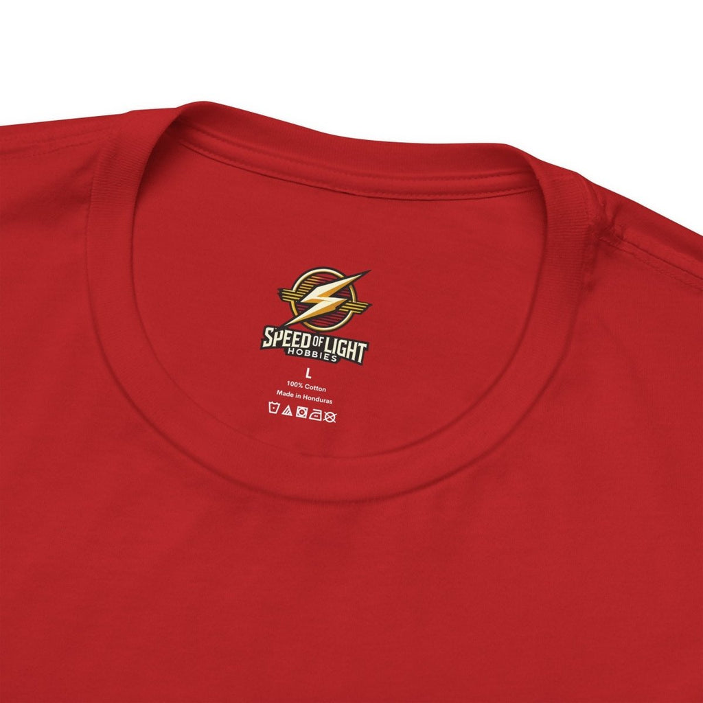 Speed of Light Hobbies Tee, Unisex Graphic T-Shirt, Cool Casual Wear, Gift for Hobbyists, Fun Everyday Style - Speed of Light Hobbies