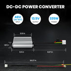 Step Down Converter Voltage Reducer 48V 72V 40V - 90V to 12V 25A/335W Buck Converter DC - DC Power Transformer for Golf Carts, RVs, Electric Vehicles, Solar System - Speed of Light Hobbies