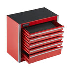 Tool Box 8.6 - inch Portable Metal Tool Box with 5 Drawers Tool Organizer Red - Speed of Light Hobbies