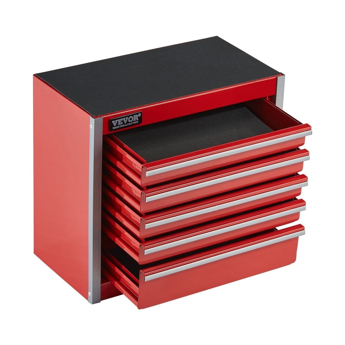 Tool Box 8.6 - inch Portable Metal Tool Box with 5 Drawers Tool Organizer Red - Speed of Light Hobbies