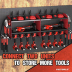Veitorld Power Tool Organizer with Charging Station, 4 Drill Holders, Heavy Duty Modular Wall Mount Rack for Garage & Shed Organization, Tool Storage Organizer, Gifts for Men Dad Husband Christmas - Speed of Light Hobbies