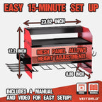 Veitorld Power Tool Organizer with Charging Station, 4 Drill Holders, Heavy Duty Modular Wall Mount Rack for Garage & Shed Organization, Tool Storage Organizer, Gifts for Men Dad Husband Christmas - Speed of Light Hobbies