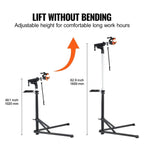 Versatile Bicycle Repair Stand - Telescopic Arm, Foldable Design for Home and Shop Use - Speed of Light Hobbies