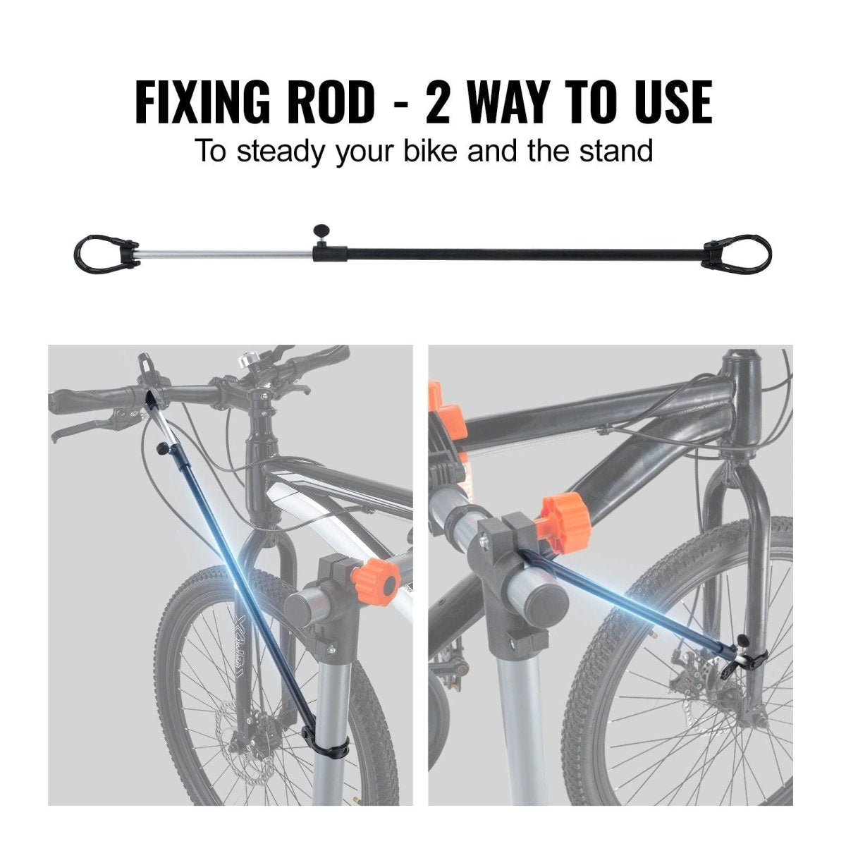 VEVOR Bike Repair Stand, 80 lbs Heavy - duty Steel Bicycle Repair Stand, Adjustable Height Bike Maintenance Workstand with Magnetic Tool Tray Telescopic Arm, Foldable Bike Work Stand for Home, Shops - Speed of Light Hobbies