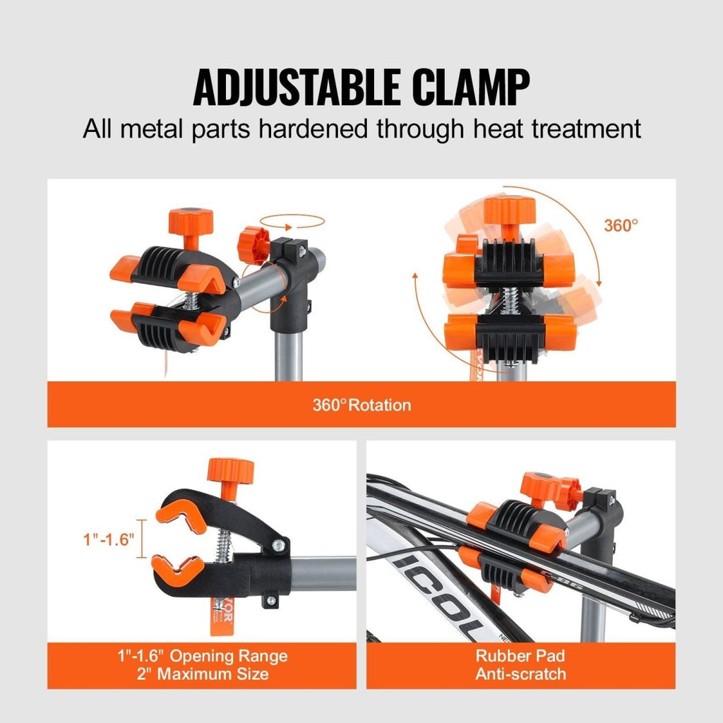 VEVOR Bike Repair Stand, 80 lbs Heavy - duty Steel Bicycle Repair Stand, Adjustable Height Bike Maintenance Workstand with Magnetic Tool Tray Telescopic Arm, Foldable Bike Work Stand for Home, Shops - Speed of Light Hobbies