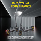 WHOSU 500W Electric Scooter for Adults & Teens - 22 MPH, 25 Mile Range, 10" Solid Tires, Foldable E - Scooter w/Cruise Control, Dual Brakes & APP - Speed of Light Hobbies