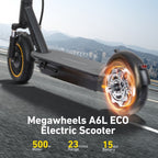 WHOSU 500W Electric Scooter for Adults & Teens - 22 MPH, 25 Mile Range, 10" Solid Tires, Foldable E - Scooter w/Cruise Control, Dual Brakes & APP - Speed of Light Hobbies